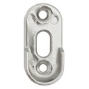 Ver imagem 4 de 12 Suporte Cabideiro Tubo Oblongo Oval Armário Guarda Roupa e Closet - Prata