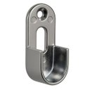 Ver imagem 2 de 12 Suporte Cabideiro Tubo Oblongo Oval Armário Guarda Roupa e Closet - Prata