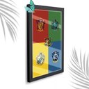 Ver imagem 1 de Quadro Decorativo 4 Casas Harry P + Vidro 33x25 Sala Estudio:preto