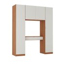 Ver imagem 2 de Guarda Roupa Planejado 4 Portas 1 Gaveta 4 Peças Hera CabeCasa MadeiraOriginals Louro/Algodão