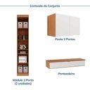 Ver imagem 5 de Guarda Roupa Planejado 4 Portas 1 Gaveta 4 Peças Hera CabeCasa MadeiraOriginals Louro/Algodão