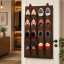 Ver imagem 2 de Organizador Vertical de Armário 16 Nichos Sapateira 8 Pares Suspensa Dobrável Multiuso para Closet e