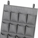 Ver imagem 4 de Organizador Vertical de Armário 16 Nichos Sapateira 8 Pares Suspensa Dobrável Multiuso para Closet e