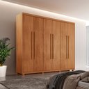 Ver imagem 3 de Guarda Roupa Casal Heros 6 Portas Mdf com Pés Moderna