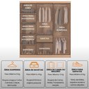Ver imagem 4 de Guarda Roupa Casal Heros 6 Portas Mdf com Pés Moderna