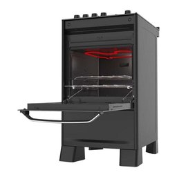 Fogão Piso Best Grill Mesa Vidro 4 Queimadores 220v - 3