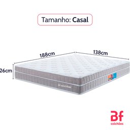 Colchão Casal Bf Molas Ensacadas Espuma Nasa Viscoelástica Ortopédico D33 com Pillow 138x188x26 Cm B - 5