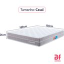 Ver imagem 5 de Colchão Casal Bf Molas Ensacadas Espuma Nasa Viscoelástica Ortopédico D33 com Pillow 138x188x26 Cm B