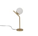 Ver imagem 2 de Abajur Jabuticaba Inclinado Dourado Bola/globo de Vidro.:dourado