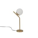 Ver imagem 2 de Abajur Jabuticaba Inclinado Dourado Bola/globo de Vidro.:dourado