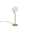 Ver imagem 1 de Abajur Jabuticaba Inclinado Dourado Bola/globo de Vidro.:dourado