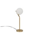 Ver imagem 1 de Abajur Jabuticaba Inclinado Dourado Bola/globo de Vidro.:dourado