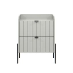 Mesinha de Cabeceira Venus 45cm com Base em Aço Carbono   - 3