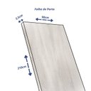 Ver imagem 4 de Folha de Porta de Madeira 210x90cm Lisa Amescla Uniportas Marrom