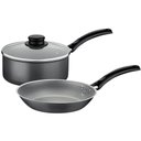 Ver imagem 1 de Conjunto Tramontina Panela 2L e Frigideira 22cm Alumínio Antiaderente Starflon Max Turim Chumbo