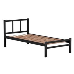Cama Casal Retrô Preto 1.38 Jane Shop JM - 3 Cama Casal Retrô Preto 1.38 Jane Shop JM - 3