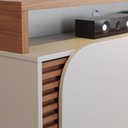 Ver imagem 5 de Estante Painel para Tv 65 Pol Madrid C05 Off White Matte/freijó - Mpozenato