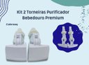 Ver imagem 3 de Torneira Colormaq para Purificador Bebedouro Premium Branco Kit 2 Peças