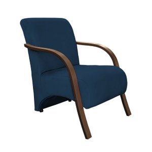 Poltrona Decorativa Stilo Braços em Madeira Dora Bela 0129