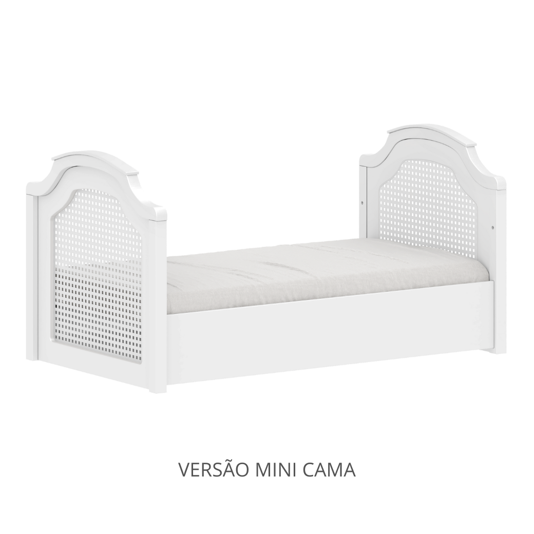 Berço Americano de Bebê com Telinha 2 em 1 Linha Classic Quater - 5