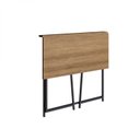 Ver imagem 4 de Escrivaninha Dobrável 80cm Industrial Preto E Mel