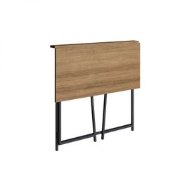 Escrivaninha Dobrável 80cm Industrial Preto E Mel - 4