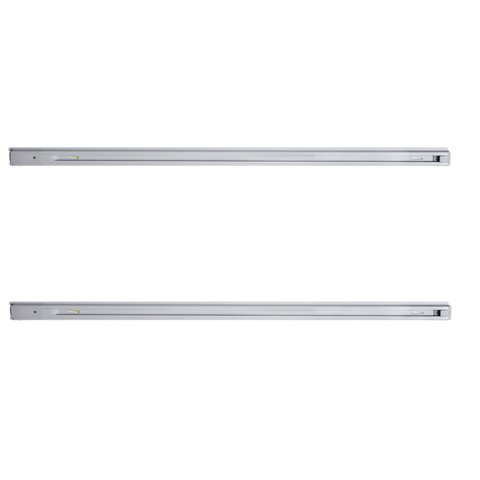 Kit 2 Trilho Poptem Eletrificado Branco de Teto/parede Embutido