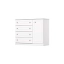 Ver imagem 7 de Quarto Infantil Completo Americano 2 Peças (1 G Roupa + 1 Cômoda) Qi59 Branco - Henn