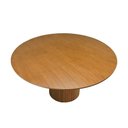 Ver imagem 4 de Mesa de Jantar Capri 6 Lugares Redonda Laminado 150cm Amêndoa