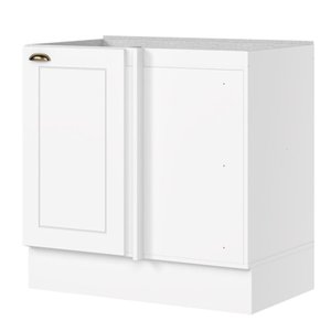 Balcão Canto Reto 01 Porta Americana Branco Hp - Henn
