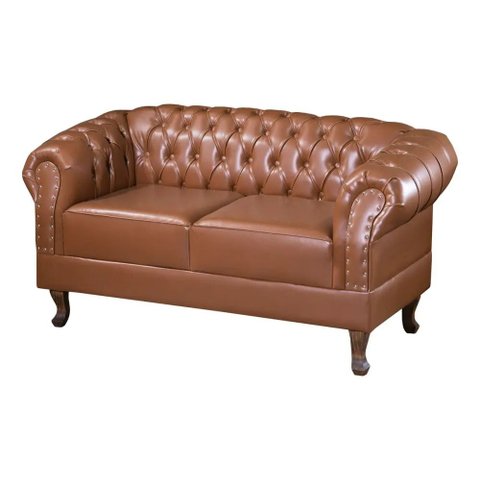 Namoradeira Duque Chest 2 Lug Courano Caramelo