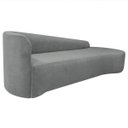 Ver imagem 4 de Kit Divã Recamier Orgânico França 250cm Lado Direito e Poltrona Amore Bouclé