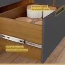 Ver imagem 4 de Paneleiro Torre Quente 1 Porta 3 Gavetas Imperatriz Nesher Móveis Freijó-grafite