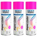 Ver imagem 1 de Kit 3 Tinta Aerossol Rosa Fluorescente 350ml/250g