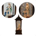 Ver imagem 2 de Luminária Lanterna Sagrada Familia Enfeite Natalino Musical 28cm Usb