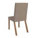 Ver imagem 2 de Cadeira Estofada Mesa de Jantar Gaia Canela Boucle Marron