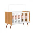 Ver imagem 2 de Quarto Bebê Infantil Q Encanto Berço Vira Cama e Comoda Sapateira 1 Portas 4 Gavetas Retrô Qmovi