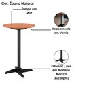 Ver imagem 4 de Mesa Alta Bistro Redonda 106 Cm 390ebn Marjori - Ebano Natural