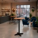 Ver mais imagens de Mesa Alta Bistro Redonda 106 Cm 390ebn Marjori - Ebano Natural