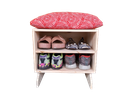 Ver imagem 1 de Sapateira madeira Puff mandala red