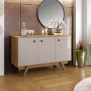 Ver imagem 2 de Buffet Harmonia 3 Portas Jcm Cinamomo/off White