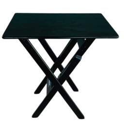 Mesa Aparador Bar Dobrável em Madeira Maciça - Preto - 3