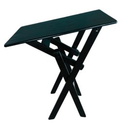 Mesa Aparador Bar Dobrável em Madeira Maciça - Preto - 2