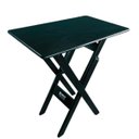 Ver imagem 1 de Mesa Aparador Bar Dobrável em Madeira Maciça - Preto