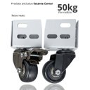 Ver imagem 7 de Rodinha Rodízio para Encaixe em Estante em Aço 4 Pçs com e sem Trava até 200kg Total Encaixe Simples