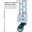 Ver mais imagens de Rodinha Rodízio para Encaixe em Estante em Aço 4 Pçs com e sem Trava até 200kg Total Encaixe Simples