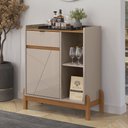 Ver imagem 1 de Aparador Bar Bari 01 Porta 01 Gaveta Off White Cedro Casa D