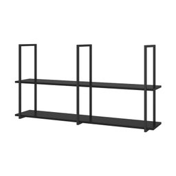 Prateleira Teto e Parede Estilo Industrial Aurum Preto DHom - 4