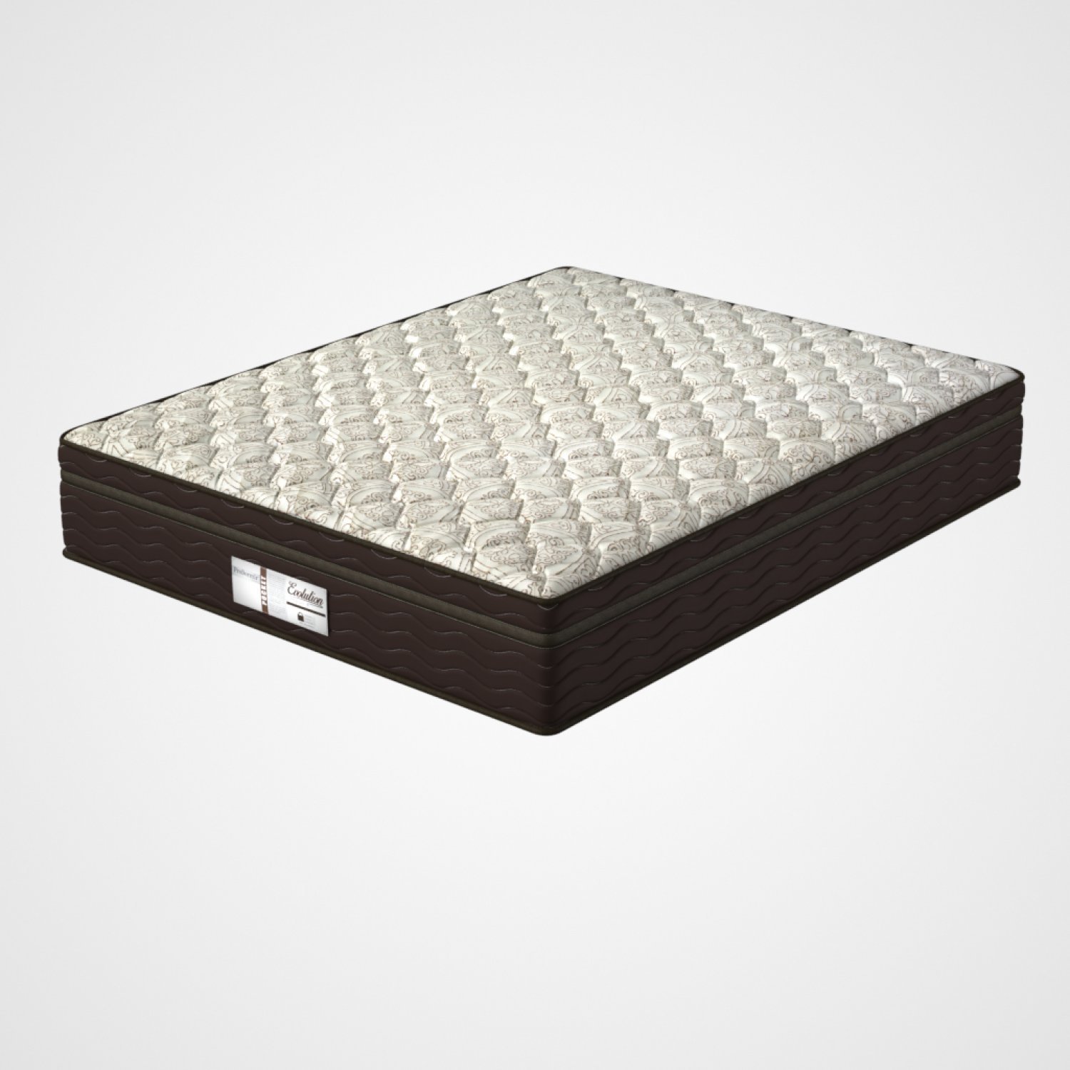 Cama Box Queen Prodormir Evolution PLW Euro 54x198x158cm Prodormir em Eucalipto Marrom