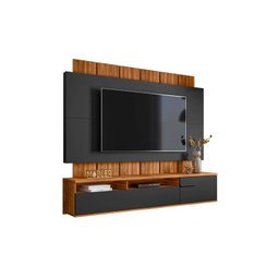 Home Suspenso Sena para TV de até 70 Polegadas Cinamomo Mel / Preto Fosco - Mobler - 1
